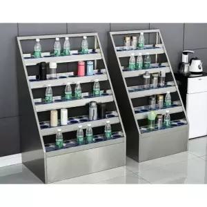 정리대 커피 음료보관대 텀블러보관함 탕비실 스탠드 스틸