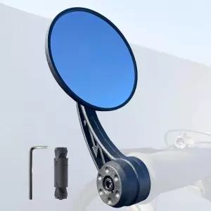 자전거 미러 핸들바 엔드 마운트 회전 및 조절 가능한 전기 광각 안전 투명 유리 약간 볼록 충격 방지 리어