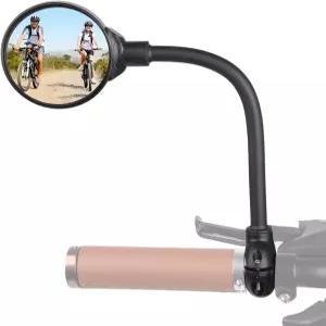 핸들바용 PUYUEYAO 자전거 미러 조절 가능한 마운트 광각 후방 뷰 안전한 주행을 위한 충격 방지 볼록