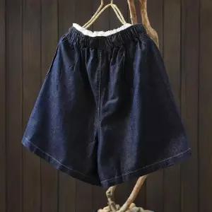 EAMT 여성용 여름 반바지 얇은 소프트 청바지 레이스 5부 YJ2