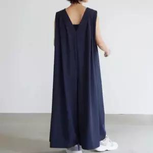 EAMT 여성용 팬츠 캐주얼 하계 풀오버 솔리드 점프슈트 와이드 빅사이즈 멜빵 외단 YJ2