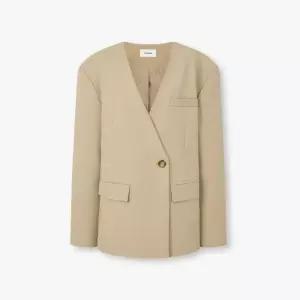 [백화점 홈쇼핑 정품] 스튜디오 톰보이 노카라 원버튼 자켓 9106112102