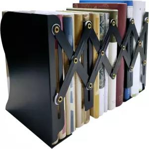 유에슈니 금속 북엔드 무거운 책을 위한 끝 선반을 조절 가능한 책꽂이 가정/학교/사무실을 스토퍼 최대