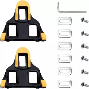 시마노 SM-SH11 시스템 신발 잠금 자전거 도로 페달을 위한 와일드토 클리팅 6도 플로팅 노란색 실내외