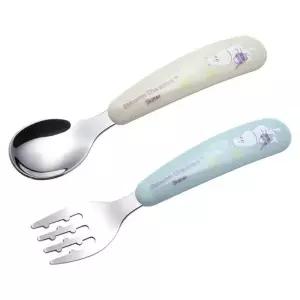 무민 스테인레스 유아동 스푼 포크 13cm