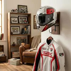 ITEQ 모터사이클 헬멧 홀더 벽걸이 축구 후크가 달린 랙 자전거 모자 운동복 및 액세서리