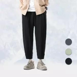 통넓은바지 쿨링 테이퍼드 팬츠 남자 편한 통넓은 바지 여름 밴딩