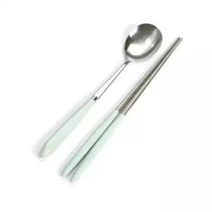 올비아 수저세트 젓가락 숟가락 국산 블루베리 1P