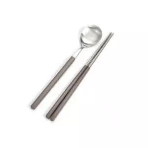 올비아 수저세트 스텐 수저 젓가락 숟가락 초코 1P