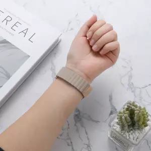 갤럭시워치6 반버튼 자석식 가죽밴드 스트랩 시계줄 갤럭시워치6 가죽밴드