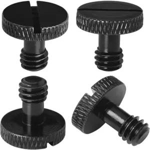 카메라 나사 LUORNG 4PCS 1/4 슬롯 TtriPod 퀵 릴리스 플레이트용