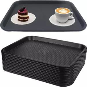 젠트리클라 12팩 카페테리아 트레이 13 x 10인치 플라스틱 패스트푸드 서빙 주방 파티 다이닝을 위한