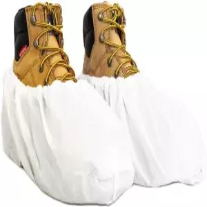 부츠 아머 방수 및 신발 커버 - 내구성 초대형 최대 14사이즈까지 신축성 있는 작업용 디스펜서 박스에