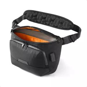 알파카 브라보 슬링 맥스 8L RFID 차단 노트북 가방 Maglockz 버클 잠금식 지퍼 및 외장 USB 포트를 갖춘