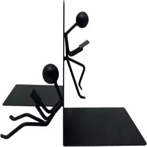 오티모 헤비 듀티 메탈 유니크 오피스 책상 북엔드는 책장 장식 가정 사무실 또는 주방 선반으로 사용할 수