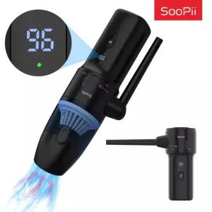 Soopii LED충전표시 무선 에어건 겸용 차량용청소기 BV01