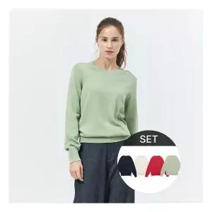 리베레츠 면100컬러니트4종세트1219410