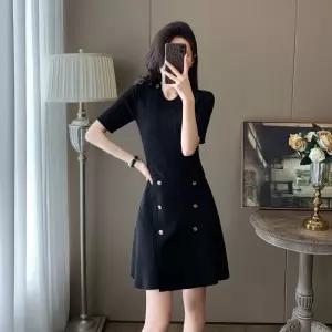 스파이더맨 여성 원피스 스커트 니트 여름 프렌치 슬림핏 OPH1