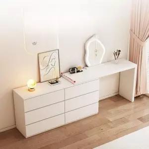 서랍장 인테리어 ㄱ자 책상 메이크업 공간활용 화장대 코너