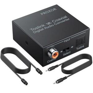 PROZOR 192K 변환기 동축 양방향 OPTICA 동축 TOSLINK SPDIF TO