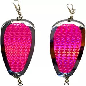 코코프로스 연어 완성 티어드롭 플래셔 - 및 송어 트롤링을 위한 내구성 있는 낚시 생생한 색상 디자인