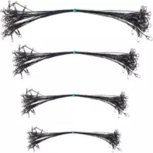 회전 낚시 액세서리 리드 코어 목줄 기어 15C-30CM이 장착된 미끼 라인 물림 방지 강철 전선 리더