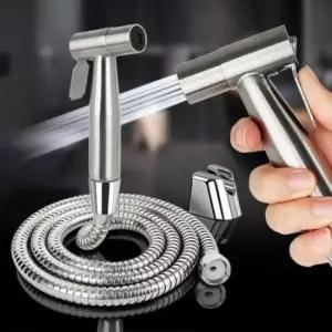 [반려] 욕실 청소건 변기 샤워기 스텐 메탈 호스 세트 1.5M