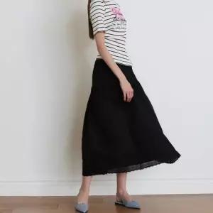 백화점 에고이스트 핀턱 레이스 밴딩 티어드 스커트 ES2OSK52