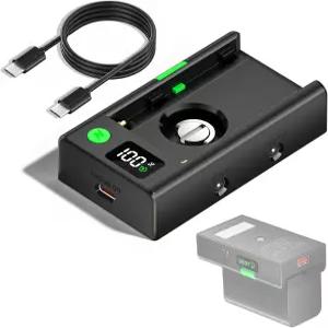 소니 배터리 또는 BMPCC 4K 6K Pro GH5 Z6 Z7용 Palogreen NP-F 어댑터 마운트 플레이트 USB-C 포트 및