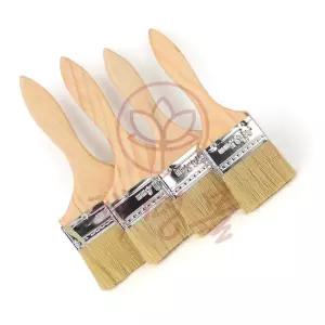 혜명몰 중형 페인트 브러쉬 원목 페인트도구 작업붓 청소붓 젯소붓