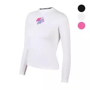 [나이키]아동래쉬가드 여자아동 버블 스크립트 롱 슬리브 하이드로가드 NESSF 741878