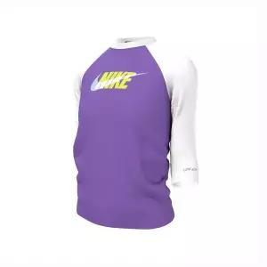 [나이키]아동래쉬가드 여아동 컬러블럭 하프 슬리브 하이드로가드NESSD744-505 741881