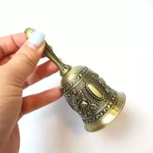 앤틱 문양 황동 핸드벨 / 종 콜벨 호출벨 식당벨 테이블벨 테이블종 인테리어소품