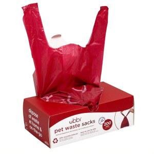 유비 반려동물 쓰레기 봉투, 라벤더 향 고양이 배설물 봉투, 누수 방지 및 간편한 넥타이, 200개 1팩