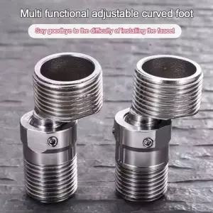 스테인리스 스틸 각도 조절형 벽걸이 편심 나사 코너 360 ° 회전 가능한 연결 액세서리