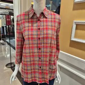 [하프클럽/BCBG]BCBG 비씨비지 여름25 몬트 체크 블라우스 B5B3B471