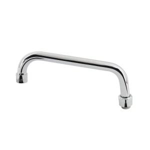 상업용 주방 싱크대 수도꼭지용 피반 수도꼭지 부품 8인치 회전 주둥이 교체 키트 1.8 GPM 스테인리스 스틸 스윙 애드온 노즐 2개 또는 3개 베이 구획 싱크대용