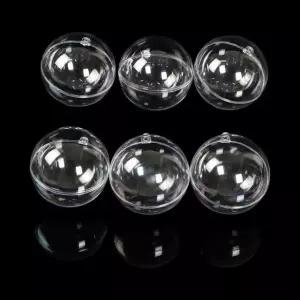 이벤트용품 투명 공 5cm 캡슐 볼 아크릴공 6p 둥근 구 플라스틱 뽑기