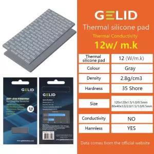GELID GP-EXTREME12W 열 패드 CPU/GPU 그래픽 카드 마더보드 멀티 사이즈 고성능 방열 실리콘