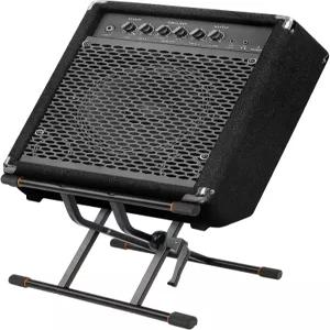 스트릭 앰프 기타 스탠드 미들 프로파일 콤보 스피커 듀얼 X자형 접이식 완전히 접을 수 있는 블랙 SAT-02P