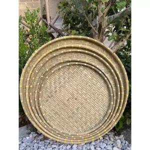 대나무소쿠리 60cm 나무채반 전바구니 광주리 40cm