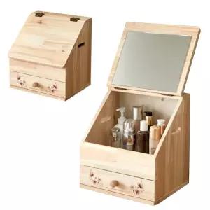 소형 화장대 이동식 좌식 원목 접이식 미니 원룸