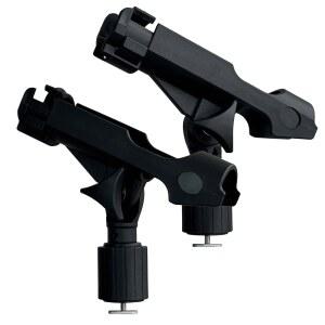 트랙 마운트가 있는 낚싯대 홀더 2팩, 카약, 카누, 낚시 보트용 레일에 장착된 범용 T자형 나사