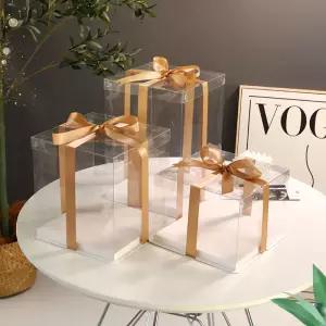 투명 포장 상자 생일 케이크 과자 빵집 디저트 선물 호의 용품