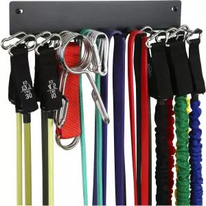 저항 밴드 스트랩 줄넘기 폼 롤러 체인 웨이트 벨트 도구 - 헤비 듀티 피트니스 랙용 다목적 보관