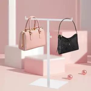 비에트리 지갑 디스플레이 스탠드 T자형 카운터탑 주얼리/스카프/핸드백 T-바 긴 목걸이용 테이블탑 더블