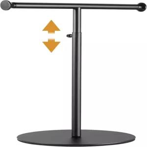 니프가프 T 바 지갑 디스플레이 스탠드 테이블탑 조절 가능한 높이 핸드백 홀더 긴 목걸이 스카프용