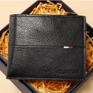 남성용 지갑 대용량 다기능 짧은 멀티 슬롯 지퍼 동전 ID 신용 카드 홀더