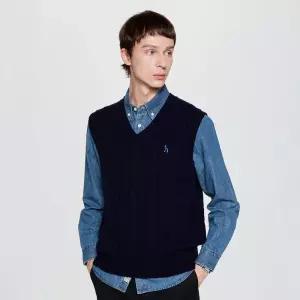 매장정품 HAZZYS 헤지스 남성 케이블패턴 니트 베스트 [2컬러 택1] HZSW5D361 1374903