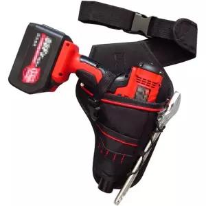 조절 가능한 허리 벨트가 있는 드릴 홀스터 드라이버 홀더 스크루드라이버 렌치용 공구 클립이 전동 파우치